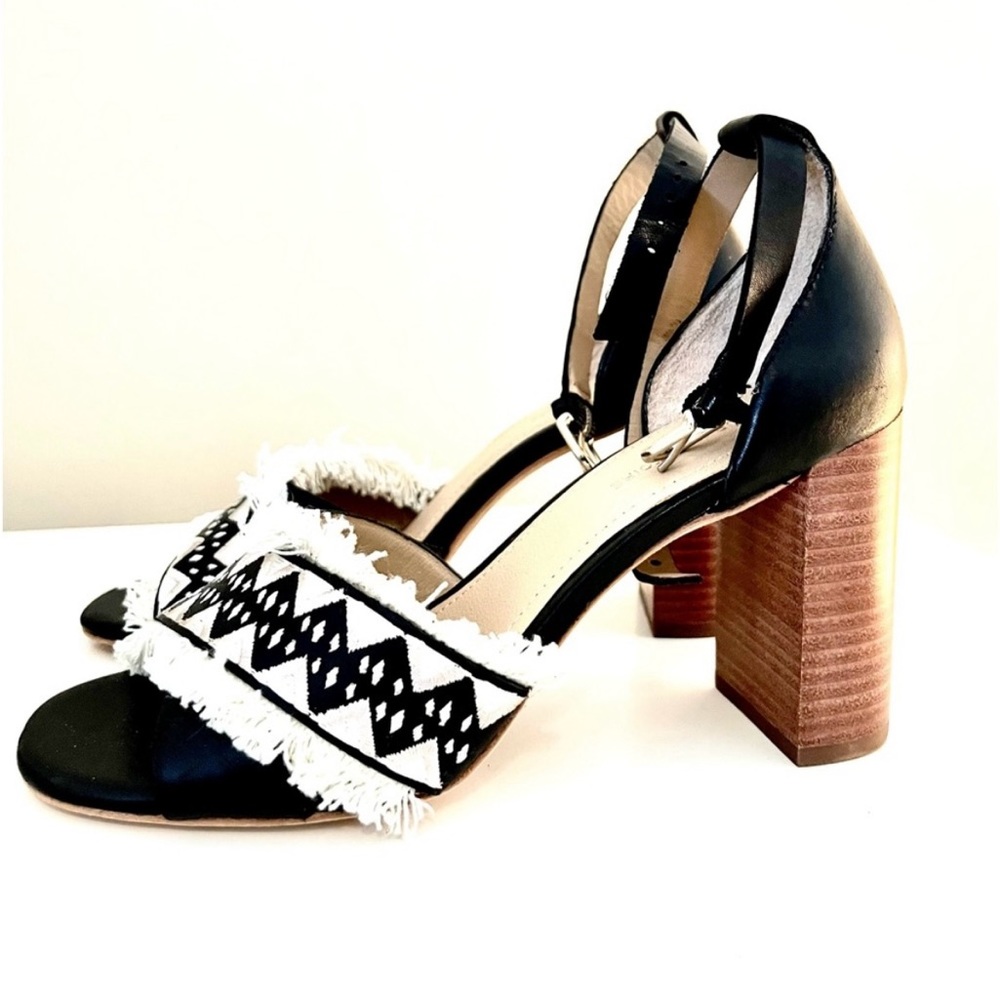 Pour La Victoire Havana Wooden Stacked Heels - Worn once